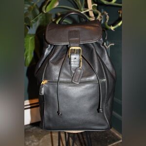 Coach Leather Backpack